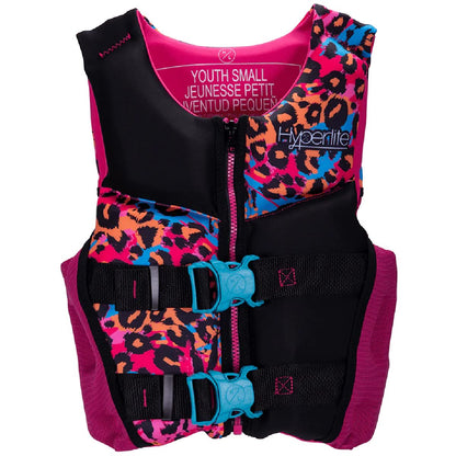 Hyperlite Indy CGA Girls Wakeboard Vest Pink/Black Sz S