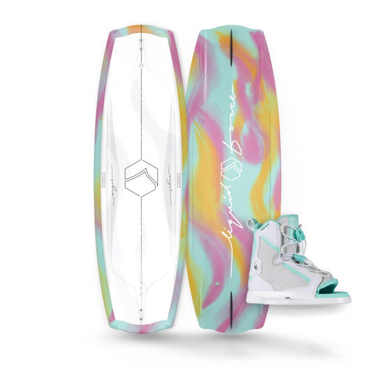Liquid Force Angel 130cm Women's Wakeboard & Plush Bindings Set